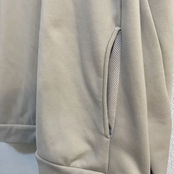 Nike Women's Tan Just Do It Pullover Sweatshirt With Kangaroo Pockets Medium - Picture 5 of 11